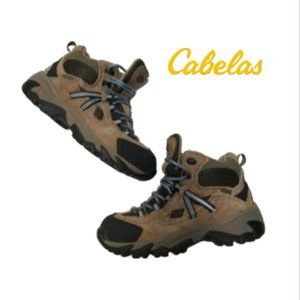 CABELAS HIKING BOOTS 84-1186 ULTRA DRY-PLUS Womens 6.5M BROWN Boots Lace Up